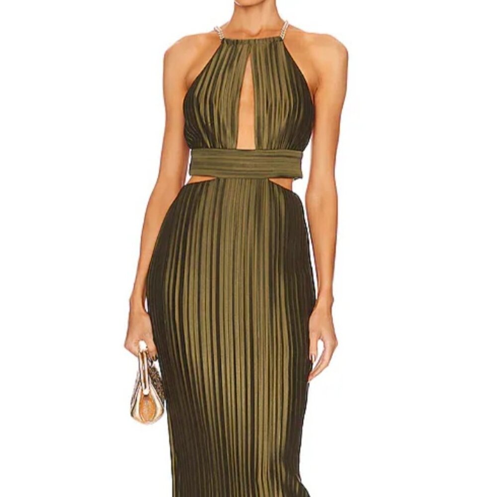 Valerie Dress AIIFOS, Army Green, Size S